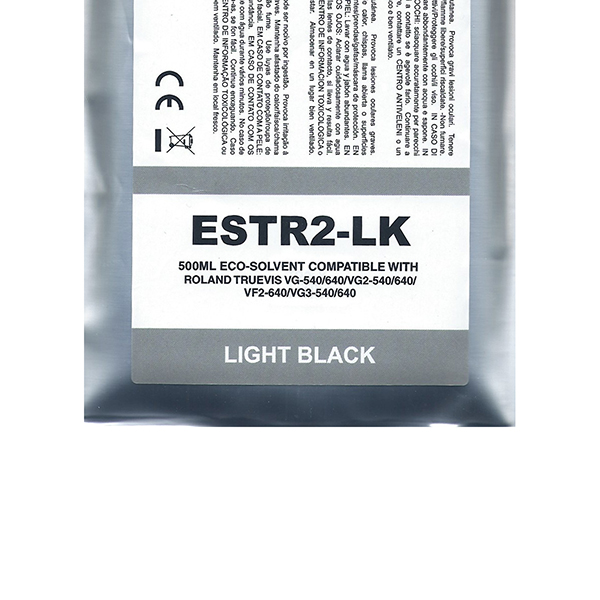 (Compatibile) Black Light Eco-Solvent Ink Bag Compa Roland TrueVIS SG2,VG2,VF2,SG3,VG3#500ML