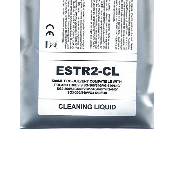 (Compatibile) Cleaning Eco-Solvent Ink Bag Compa Roland TrueVIS SG2,VG2,VF2,SG3,VG3#500ML