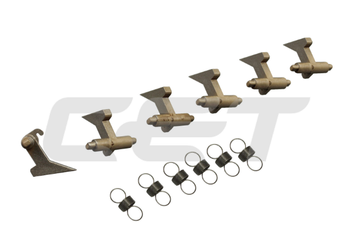 (Compatibile) 6X Upper Picker Finger W/Spring Kyocera #2A820530, 2C920190