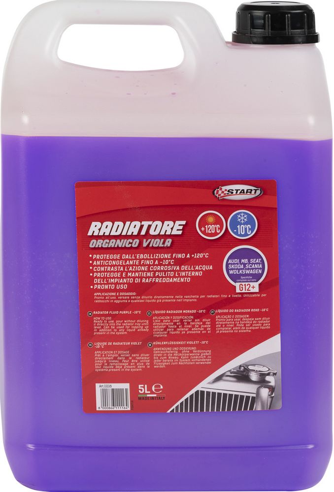 START: Antigelo organico G12+ 5L viola § Protezione circuito raffreddamento con tecnologia OAT