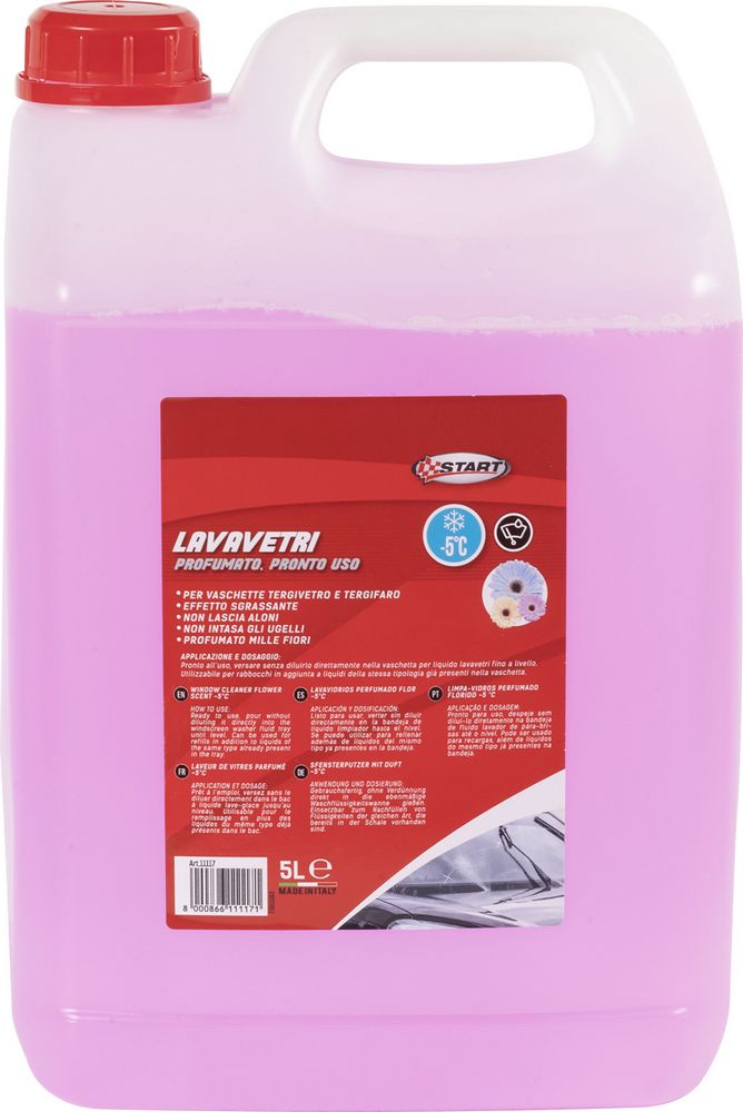 Lavavetri profumato millefiori -5 gradi - capienza 5 litri - effetto sgrassante