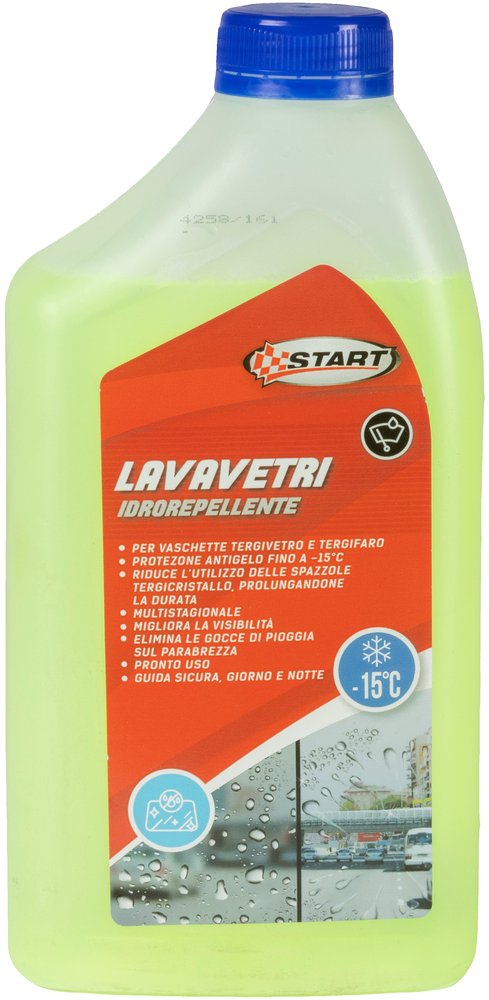 Lavavetri idrorepellente auto da 1 litro, per vaschette tergivetro e tergifaro