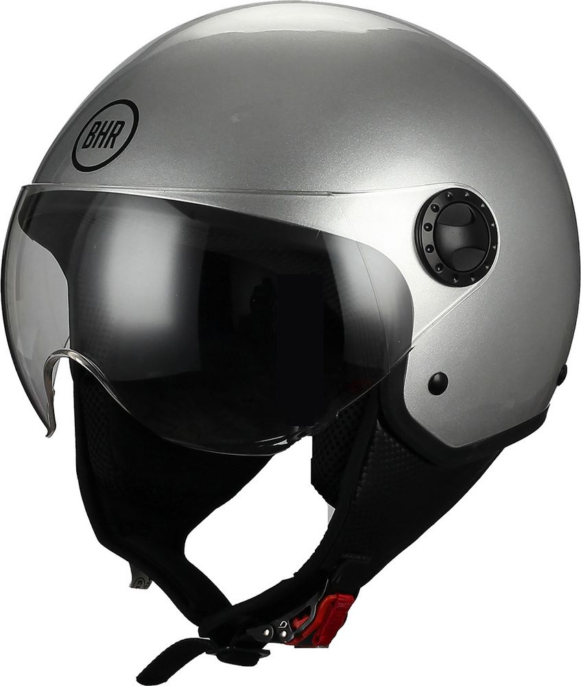 Casco moto e scooter 801 One demi-jet taglia L 59 cm silver