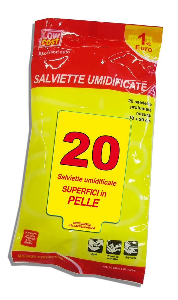 (E)SALVIETTE UMIDIFICATE INTERNI PER PELLE LC 1