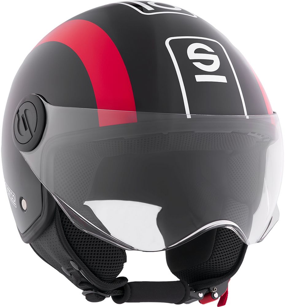 Casco Demi-Jet per moto Sparco con calotta in ABS Taglia L
