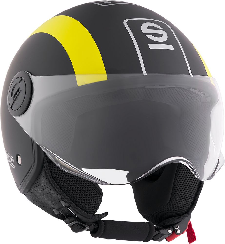 Casco Demi-Jet per moto Sparco con calotta in ABS Taglia S