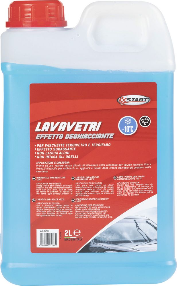 Liquido tergivetro -10°C 2L per vaschette tergivetro e tergifaro