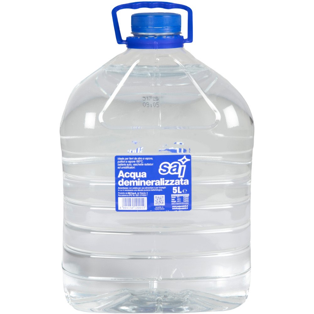 Acqua Demineralizzata 5L START, pura e senza minerali per elettrodomestici