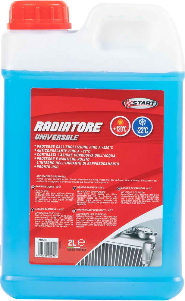 Liquido radiatore anticongelante -22°C 2L: