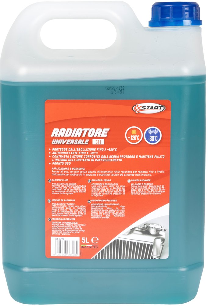 START - Liquido Radiatore Antigelo 5L Pronto Uso -30°C +112°C