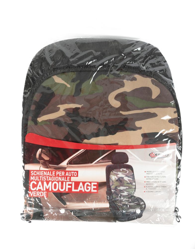 Schienale Singolo Multistagionale Camouflage verde universale