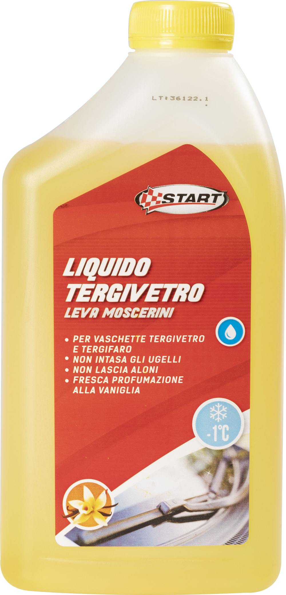 Liquido tergivetro levamoschini -1° profumato alla vaniglia 1L