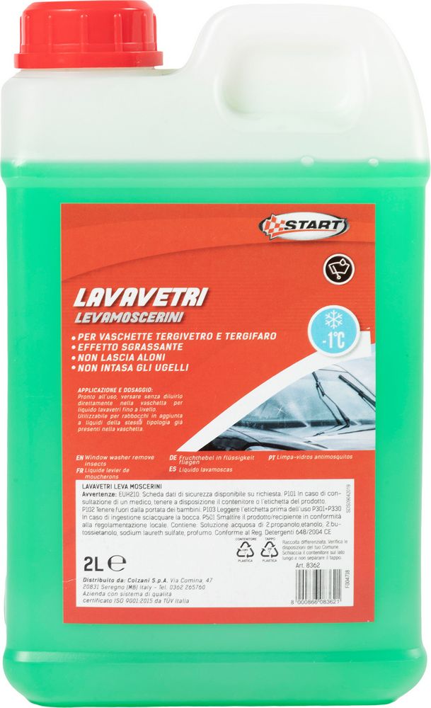 Liquido tergivetro leva moscerini -1°C 2L
