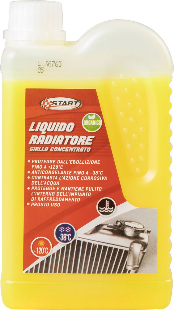 START- Antigelo Giallo -38°C 500 ml, Sicurezza per Radiatori Auto