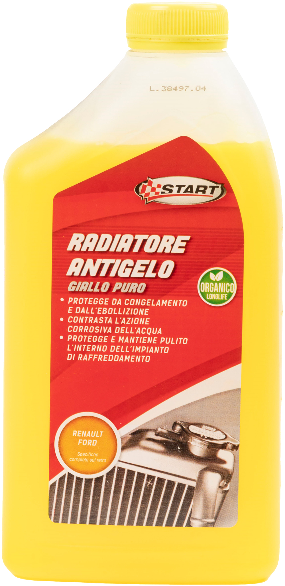 START Antigelo Giallo Puro 1L – Fluido Radiatore Long Life Concentrato