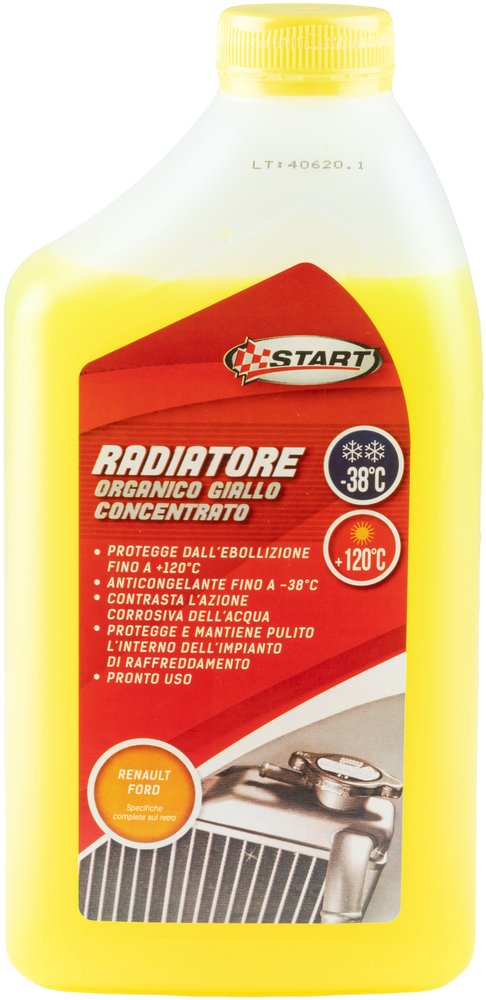 START-Liquido radiatore giallo -38°C per motori in alluminio