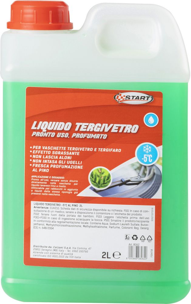 Liquido tergivetro profumato al pino -5°C 2L