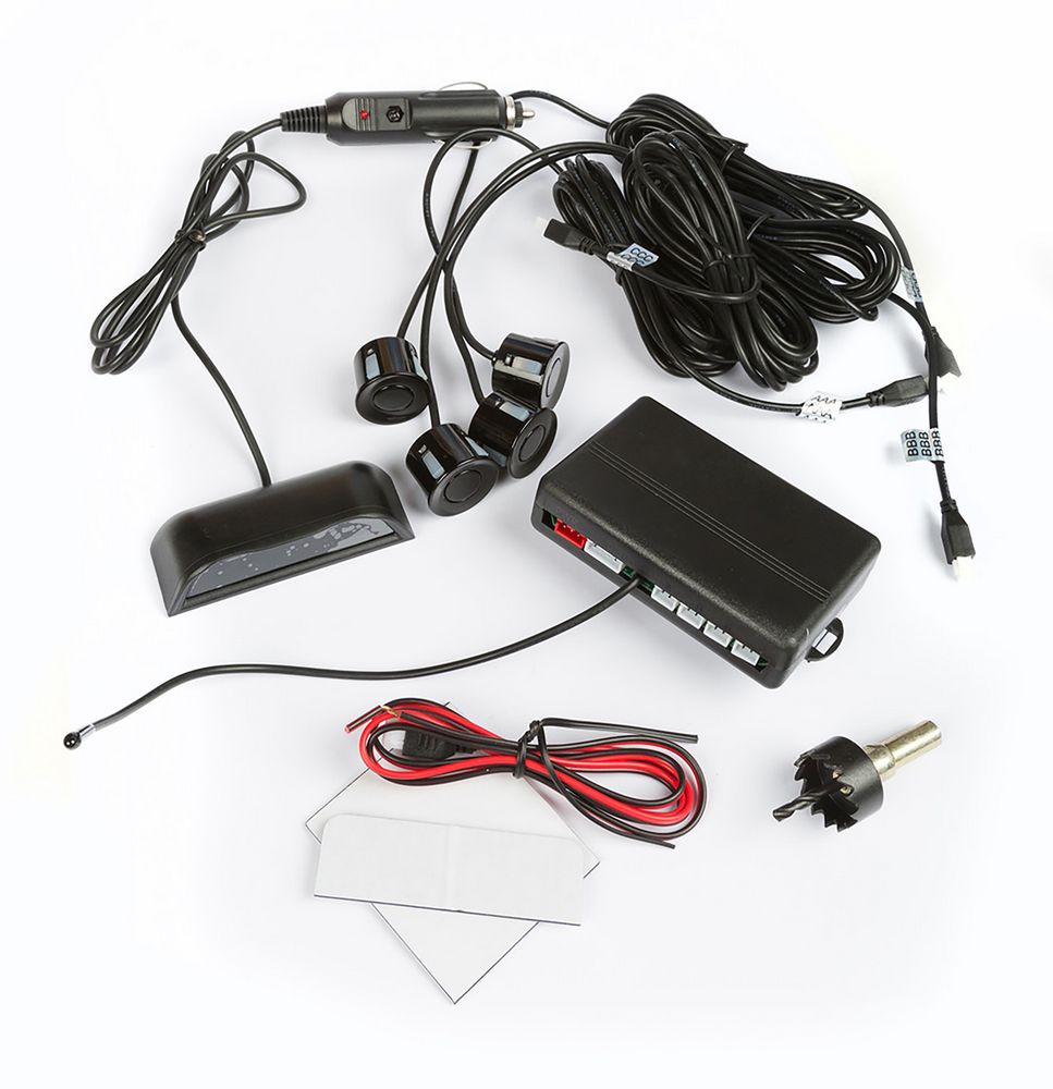 Sensori di parcheggio wireless 4 pezzi per auto sensore a ultrasuoni