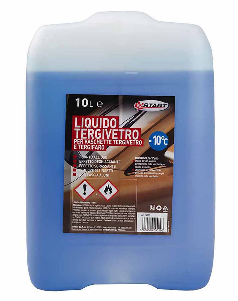 Liquido tergivetro effetto deghiacciante -10°C 10L