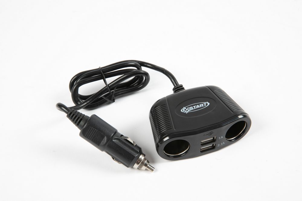 Presa accendisigari a 4 vie con filo da 66 cm 10W 12/24V - Image 3