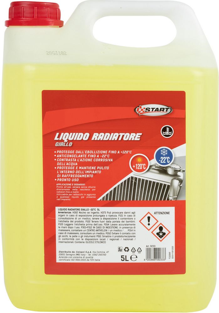 START: Antigelo giallo -22°C 5L § Ideale per circuiti in alluminio e alte temperature