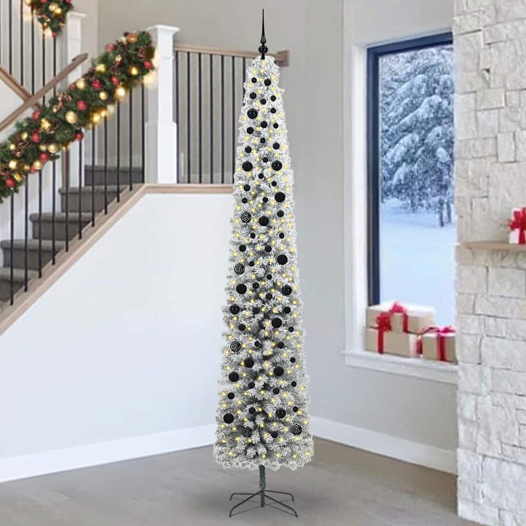 Albero Di Natale Artificiale Con 300 Led Verde 270 cm