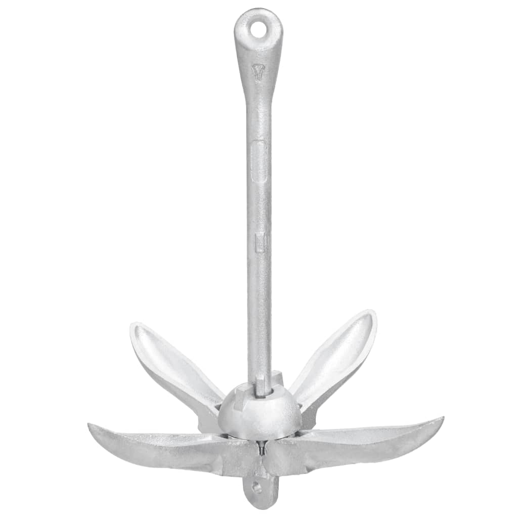 Ancora Pieghevole Con Corda Argento 4 Kg Ghisa Zincata A Caldo - Image 5