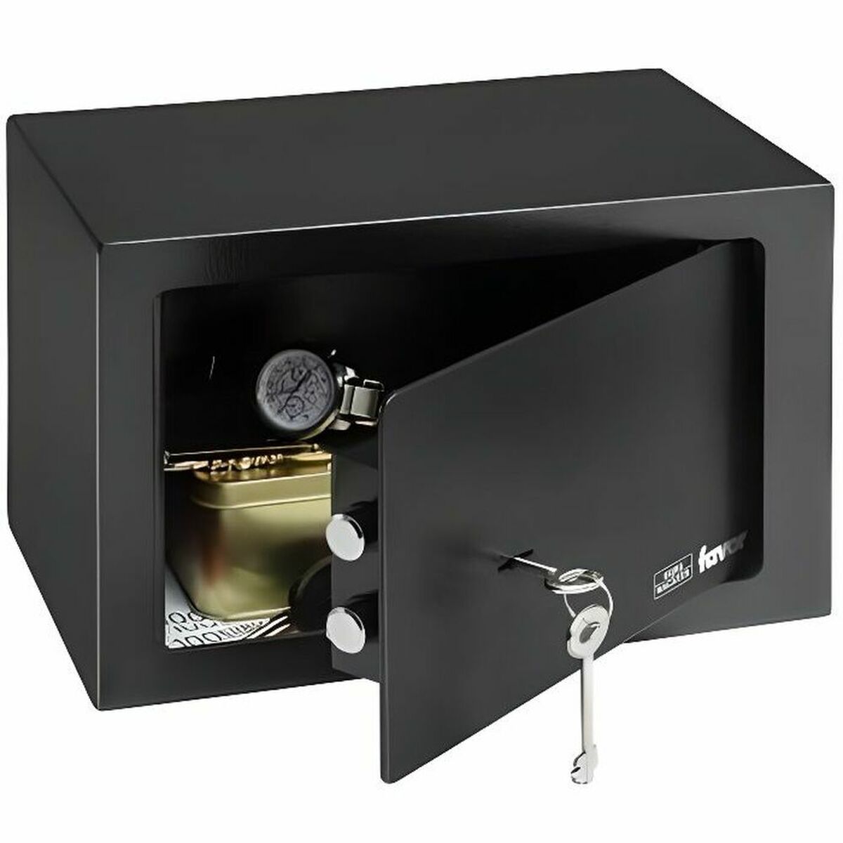 Cassaforte BurG-Wachter Favor S3 K Nero Metallo 20 X 31 X 20 cm