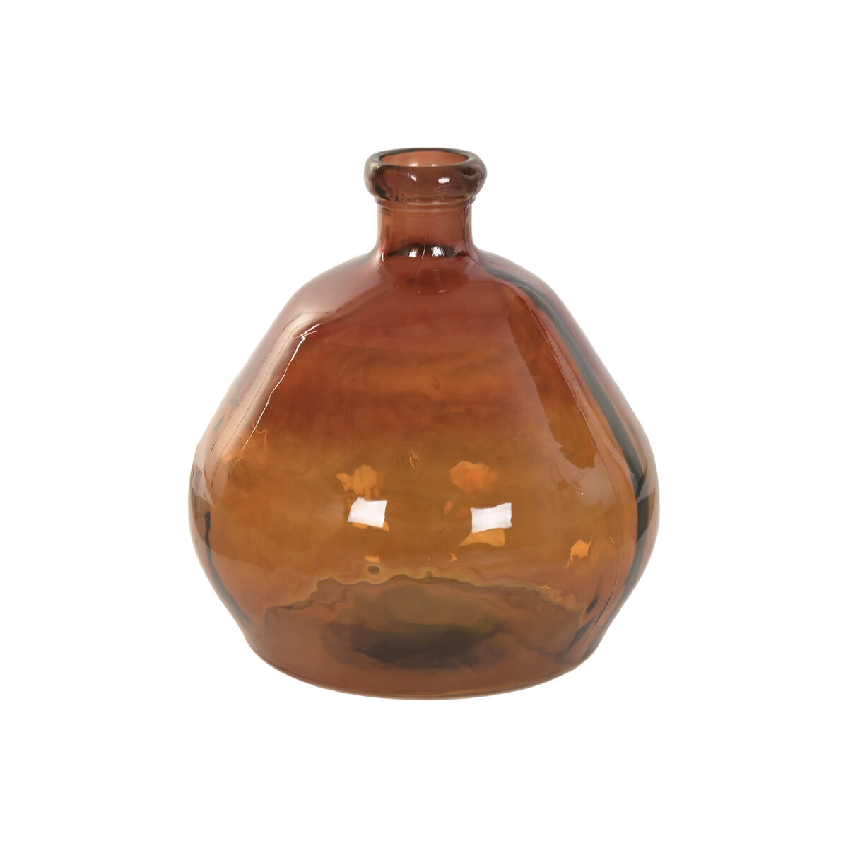 Vaso Home Esprit Ambra Bicolore Vetro Riciclato Coloniale 44 X 44 X 47,5 cm