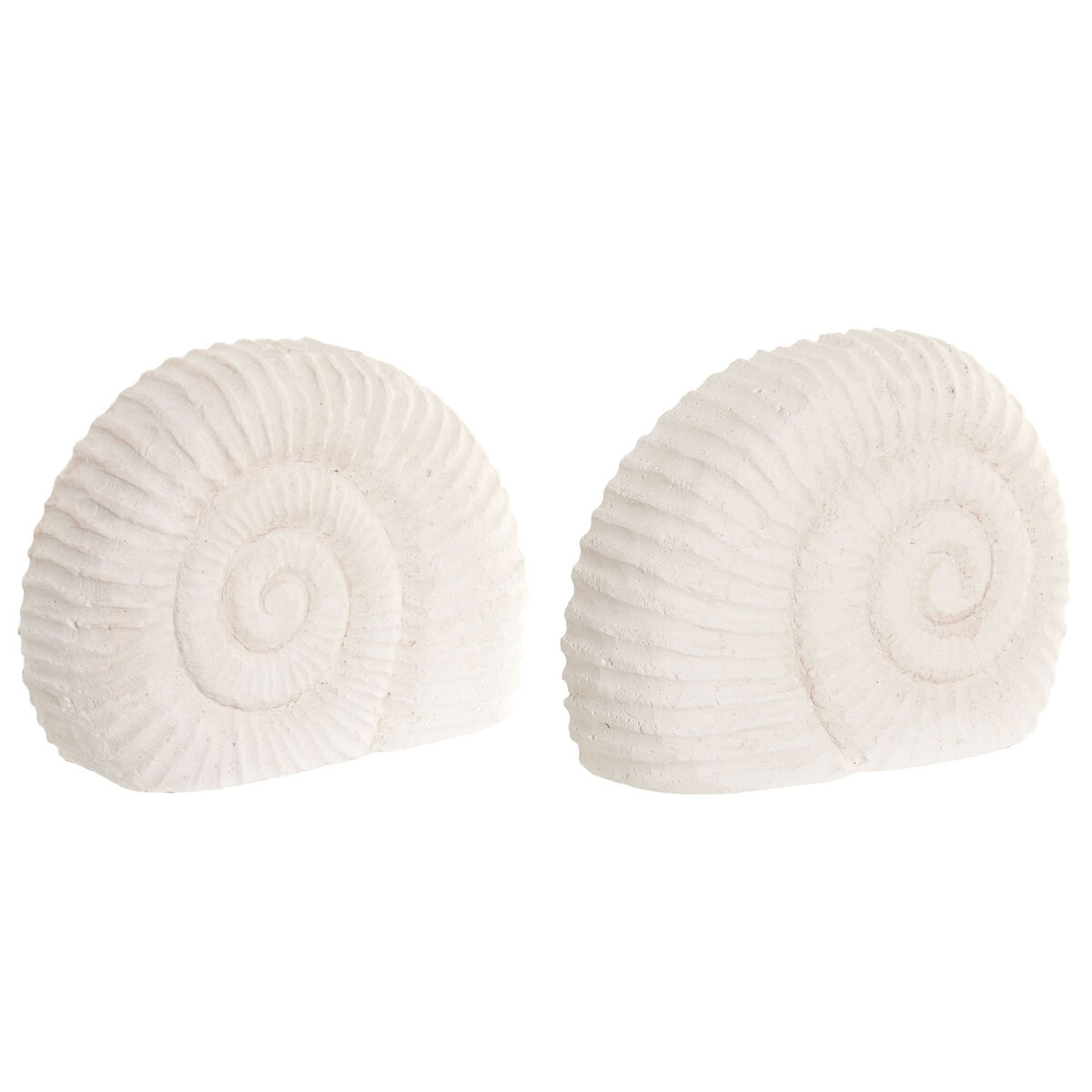 Statua Decorativa Home Esprit Bianco Pietra Mediterraneo Conchiglia (2)