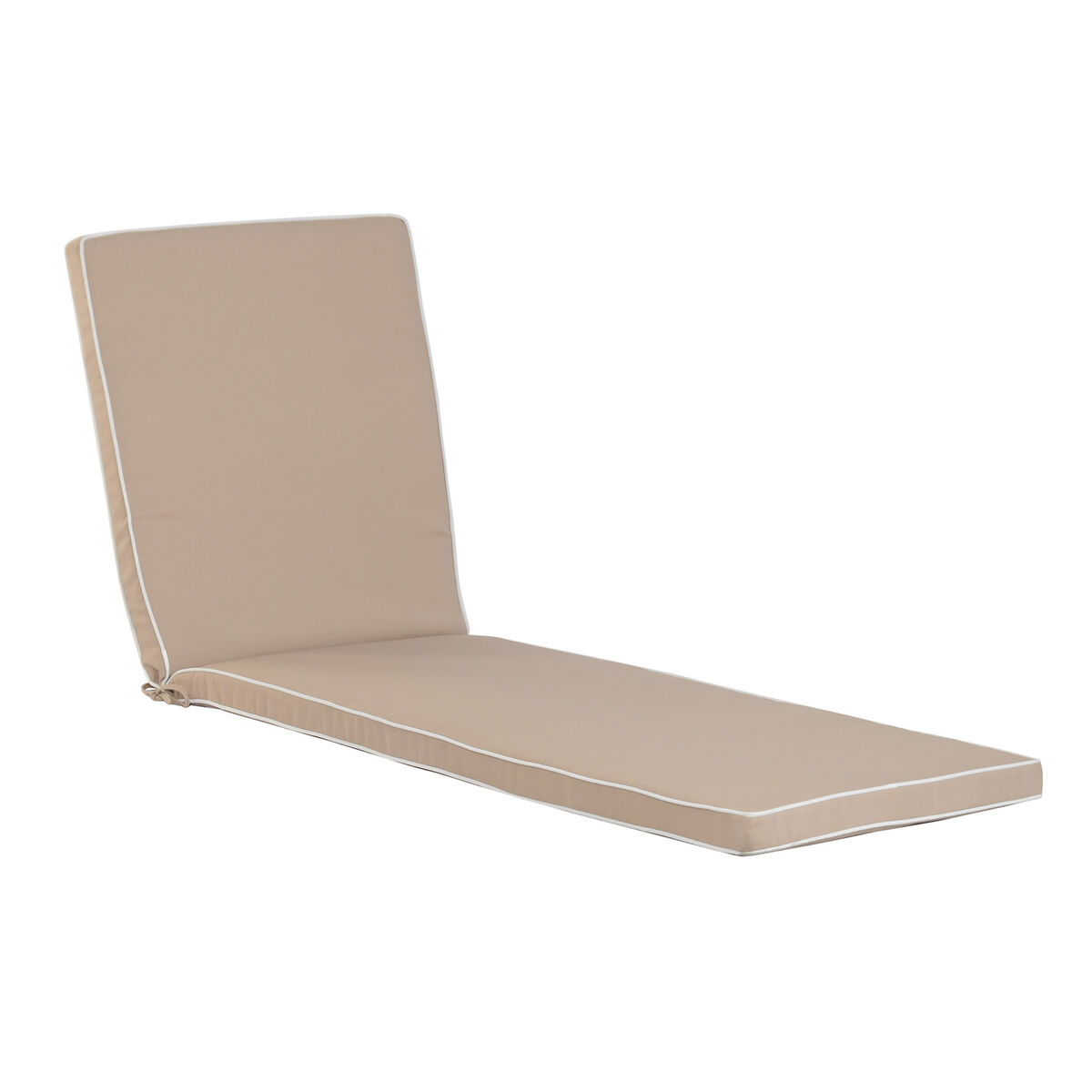 Cuscino Per Lettino Home Esprit Bianco Beige Giardino 190 X 60 X 5 cm