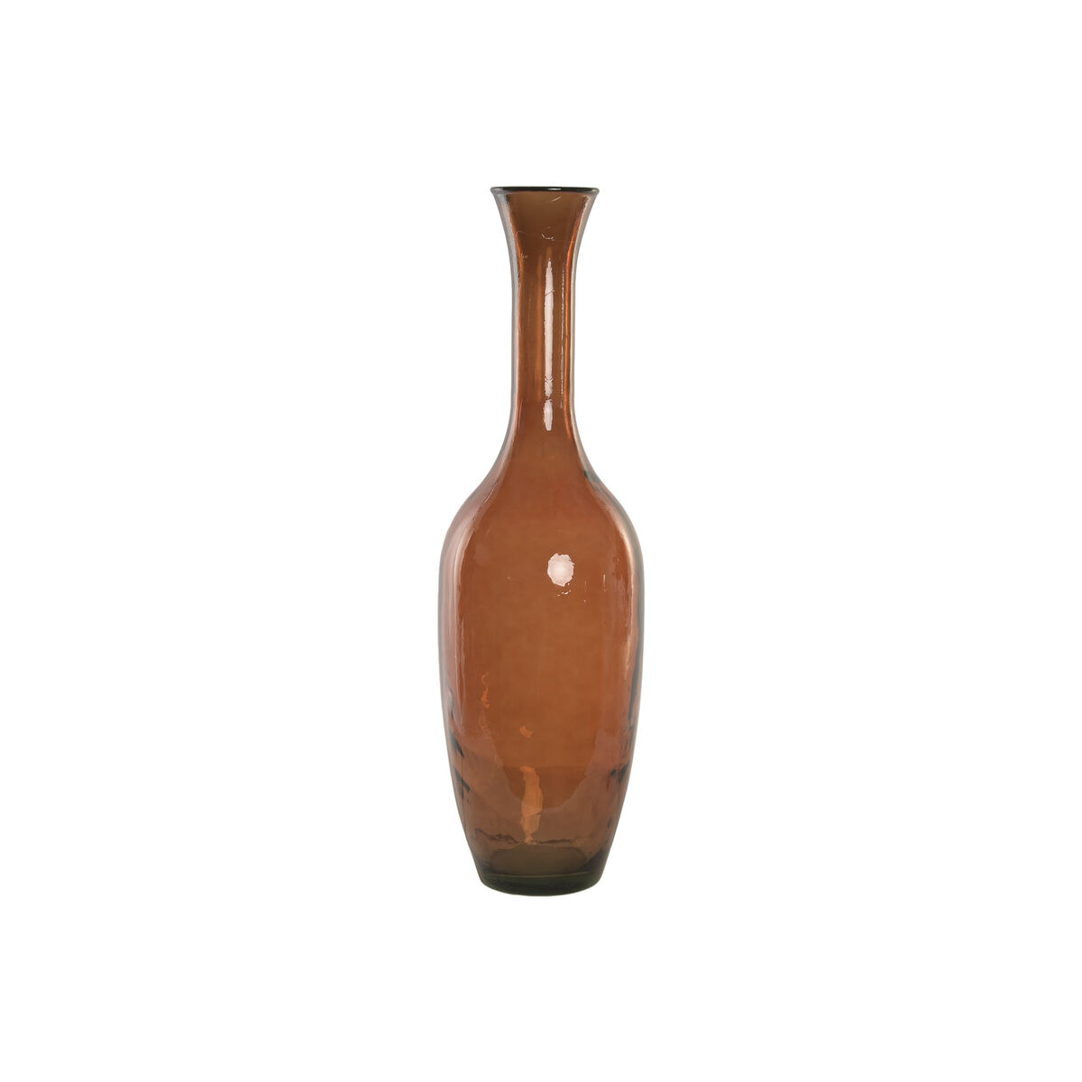 Vaso Home Esprit Ambra Vetro Riciclato Stile Artigianale Alpino 29 X 29 X 100 cm