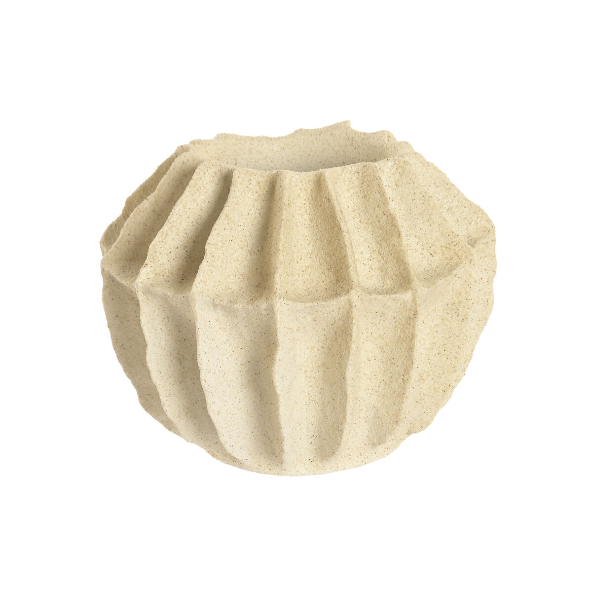 Vaso Home Esprit Beige Resina Mediterraneo 26 X 26 X 21 cm