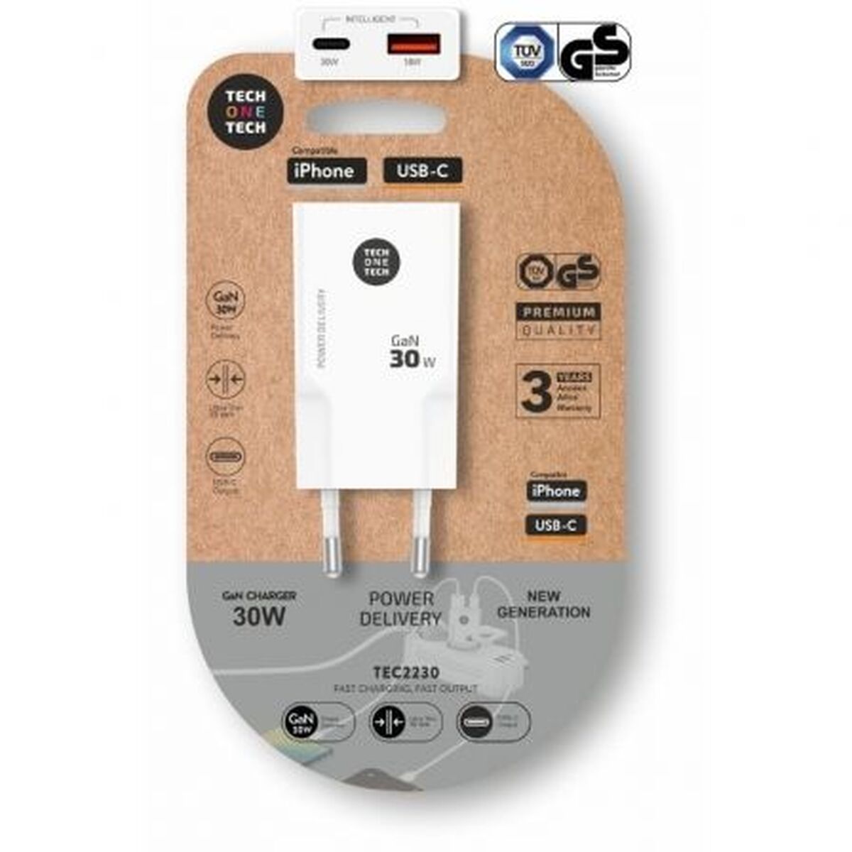 Caricabatterie Da Parete Tech One Tech Tec2230