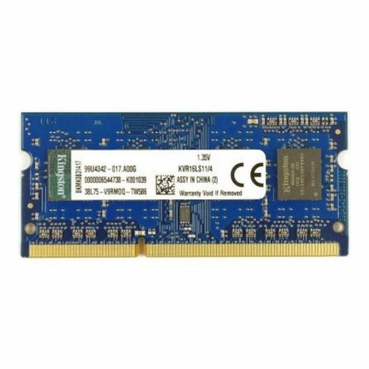 Memoria Ram Kingston 4gb Ddr3l 1600mhz 4 Gb Ddr3 Sdram Ddr3l 1600 Mhz Cl11