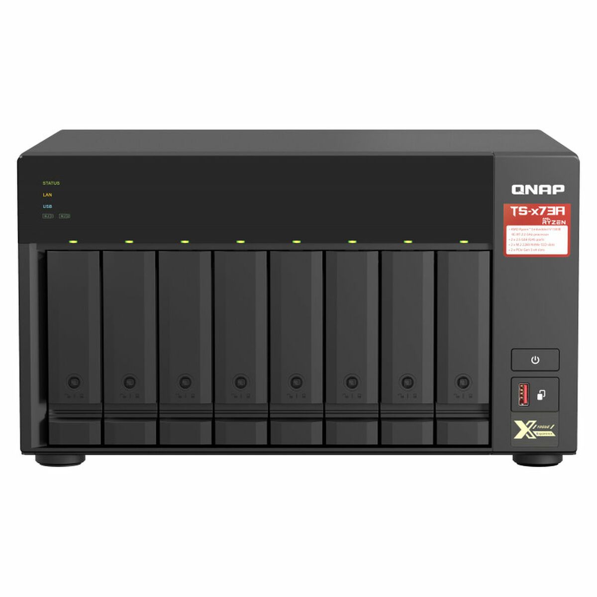 Memorizzazione In Rete Nas Qnap TS-873A-8g           Nero