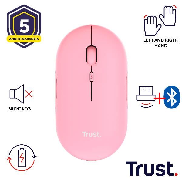 PUCK WIRELESS MOUSE PINK