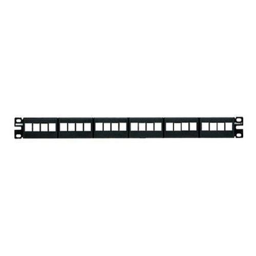 PANN.1U PER 24 RJ45U NETKEY NERO