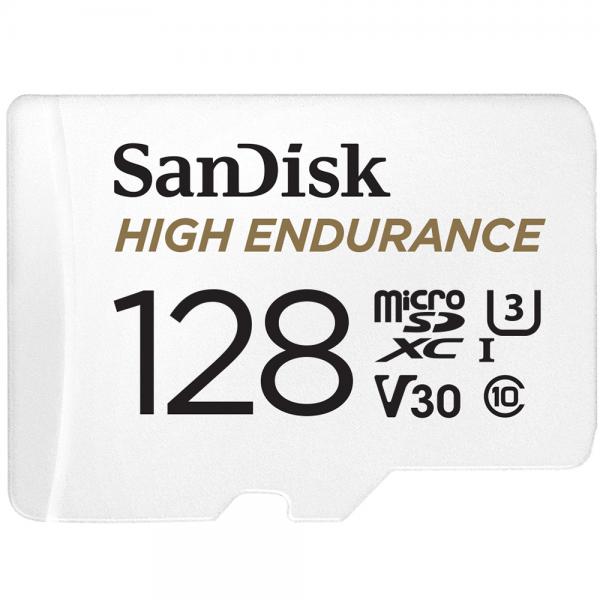 SanDisk High Endurance 128 GB MicroSDXC UHS-I Classe 10 (SanDisk High Endurance - Flash memory card [microSDXC to SD adapter included] - 128 GB - Video Class V30 / UHS-I U3 / Class10 - microSDXC UHS-