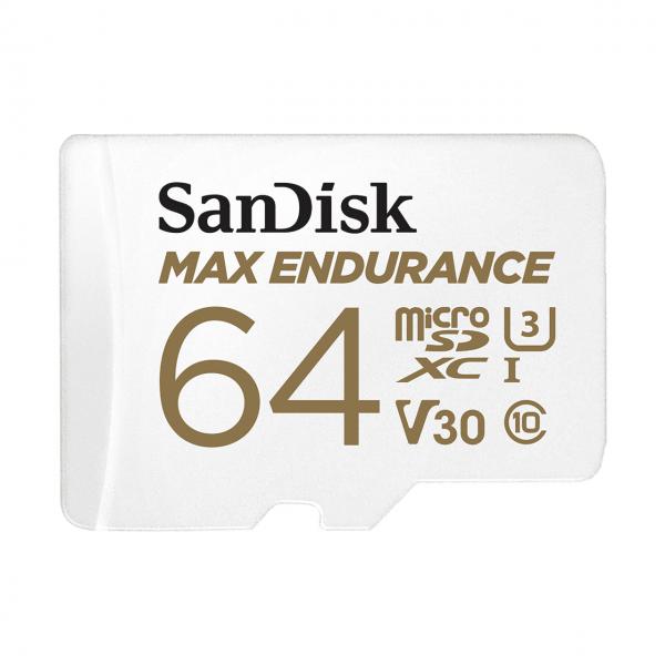 SanDisk Max Endurance 64 GB MicroSDXC UHS-I Classe 10 (SanDisk Max Endurance - flashhukommels)