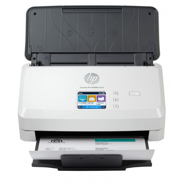 HP ScanJet Pro N4000 snw1 Scanner a foglio 600 x 600 DPI A4 Nero, Bianco (Scanjet Pro N4000 Snw1 - Sheet-Feed Scanner Sheet-Fed - Scanner 600 X 600 Dpi A4 Black, White - Warranty: 12M)