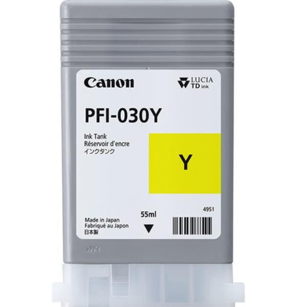 Canon PFI-030Y cartuccia d'inchiostro 1 pz Originale Giallo (CANON PFI-030 YELLOW INK TANK 55ML)