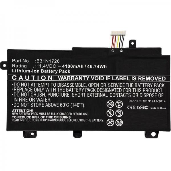 CoreParts MBXAS-BA0243 ricambio per laptop Batteria (Laptop Battery for Asus - 44.46Wh 11.4V 3900mAh 44Wh - Li-ion 11.4V 3900mAh Black for Asus Notebook, Laptop FX504, FX504G, FX504GD, - Warranty: 12