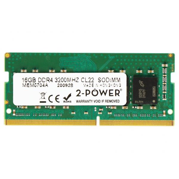 2-Power 2P-KCP426SS8/16 memoria 16 GB 1 x 16 GB DDR4 260-pin SO-DIMM (16GB DDR4 3200MHz CL22 SODIMM)