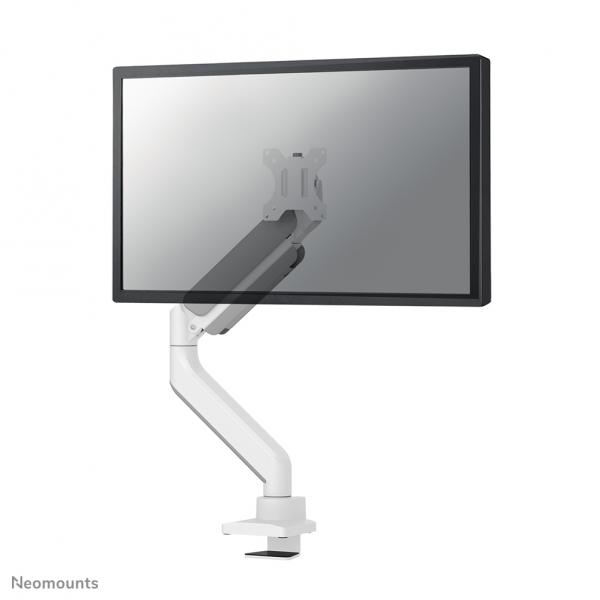 Neomounts DS70-450WH1 Braccio per monitor 17-42 - molla a gas - Topfix - 180°-stop (Neomounts by Newstar Desk Mount 1 screen [topfix clamp &grommet])