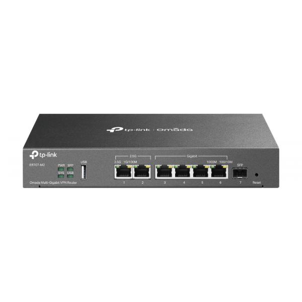 TP-Link Omada ER707-M2 router cablato 2.5 Gigabit Ethernet, Fast Ethernet, Gigabit Ethernet Nero (TP-LINK ER707-M2 Omada Multi-Gigabit VPN Router)