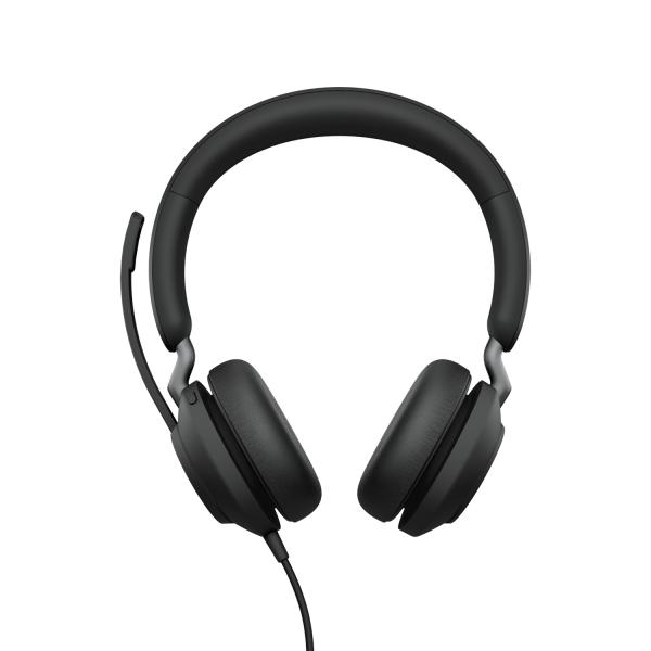 Jabra Evolve2 40 SE Auricolare Cablato A Padiglione Musica e Chiamate USB Type-C / USB Type-A Nero (Evolve2 40 SE USB-A MS Stereo - Warranty: 24M)