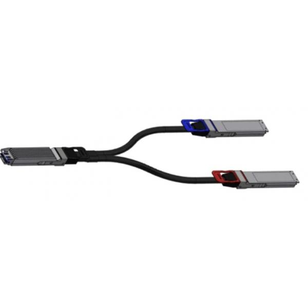 Nvidia MCP7Y00-N002 cavo InfiniBand e in fibra ottica 2 m OSFP 2xOSFP Nero (NVIDIA - 800GBase direct attach splitter - OSFP [M] to OSFP [M] - 2 m - halogen-free, passive, flat top)