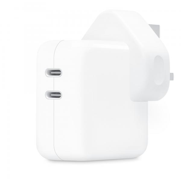 Apple MW2K3B/A Caricabatterie per dispositivi mobili Universale Bianco AC Interno (Apple - Power adapter - 35 Watt - 2 output connectors [USB-C] - United Kingdom)