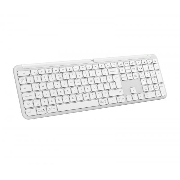 Logitech Signature Slim K950 (K950 Signature Slim Keyboard - Office Rf Wireless + - Bluetooth Qwerty Us International White - Warranty: 12M)